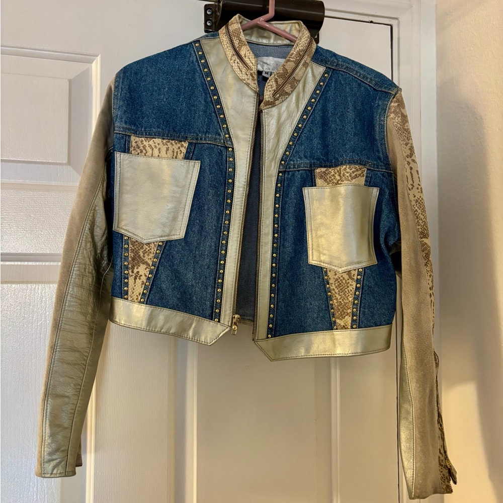 Denim Cropped Jacket